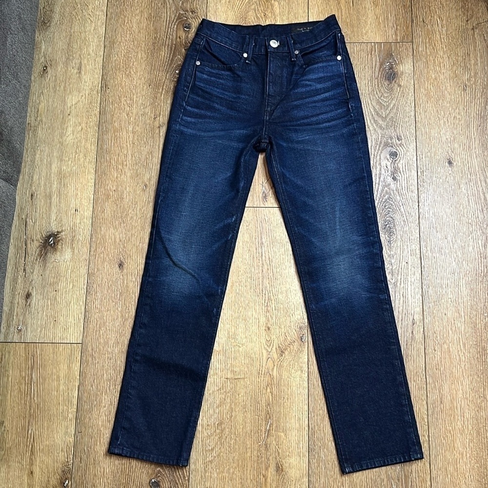 Rag & Bone Dark Wash Ankle Cigarette Jeans Size 24